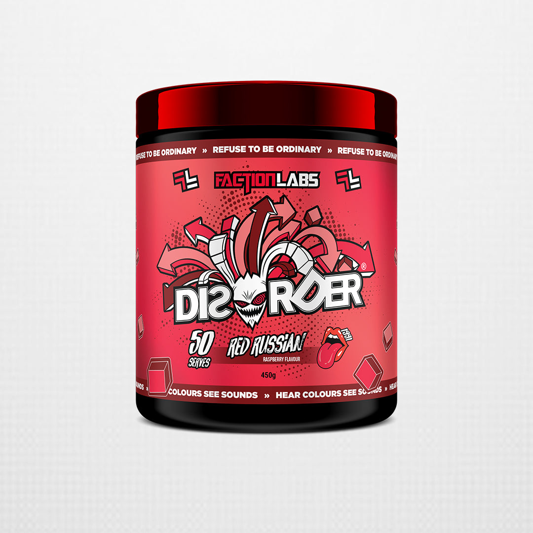 Disorder Original - 50 serves / 450g - Red Russian (Raspberry)