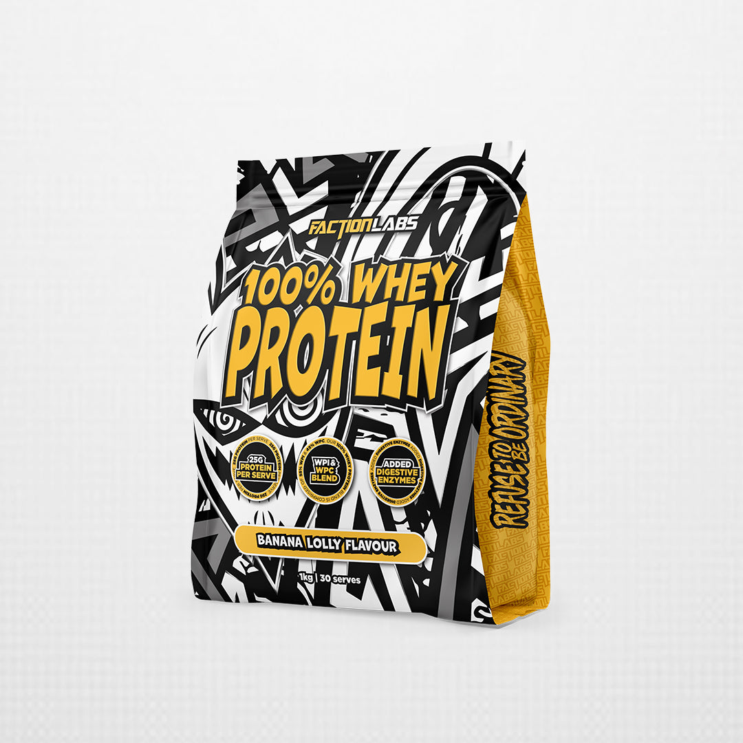 100% Whey Protein - 30 serves / 1kg - Banana Lolly