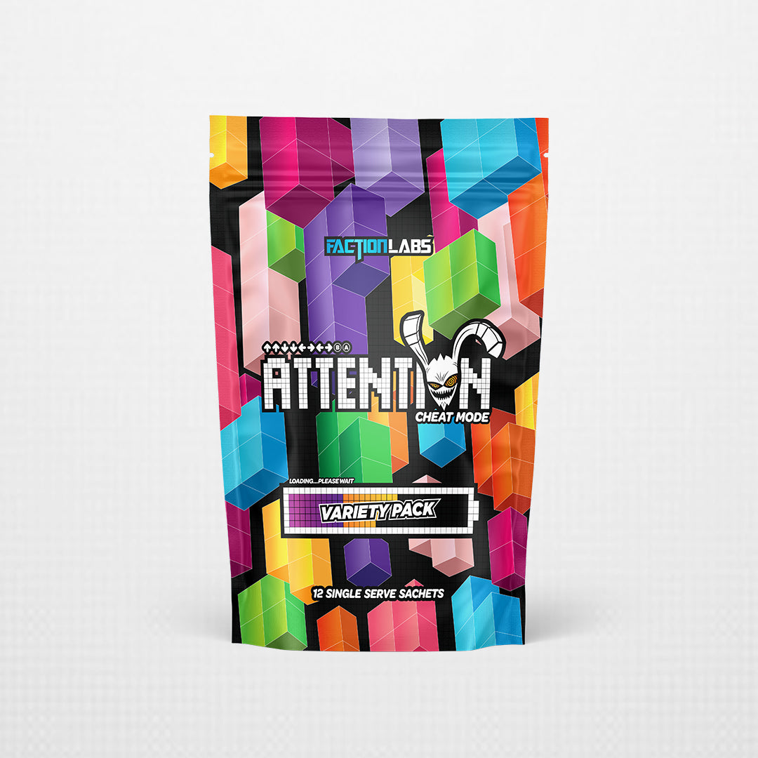 Attention Cheat Mode - 12 Single Serve Sachets - Variety Pack