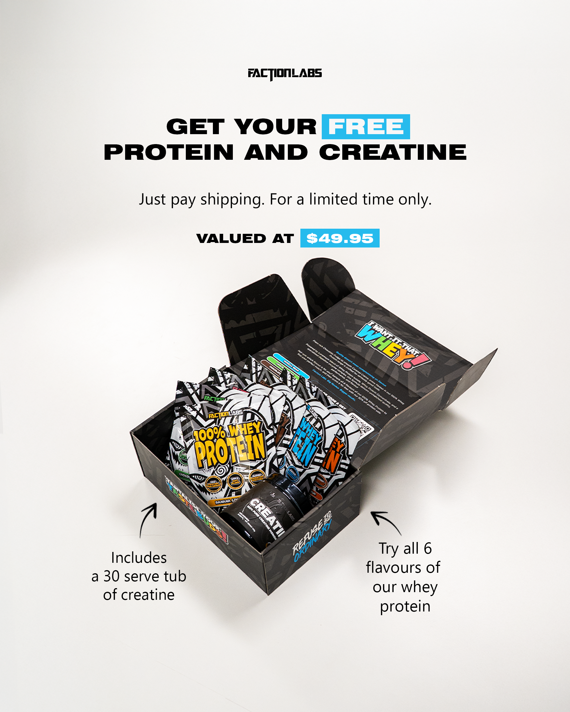 100% Whey Protein - Sample Box