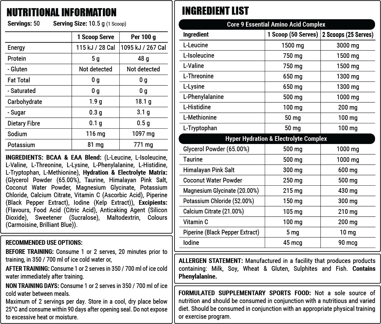 Juicy Grape nutrition information