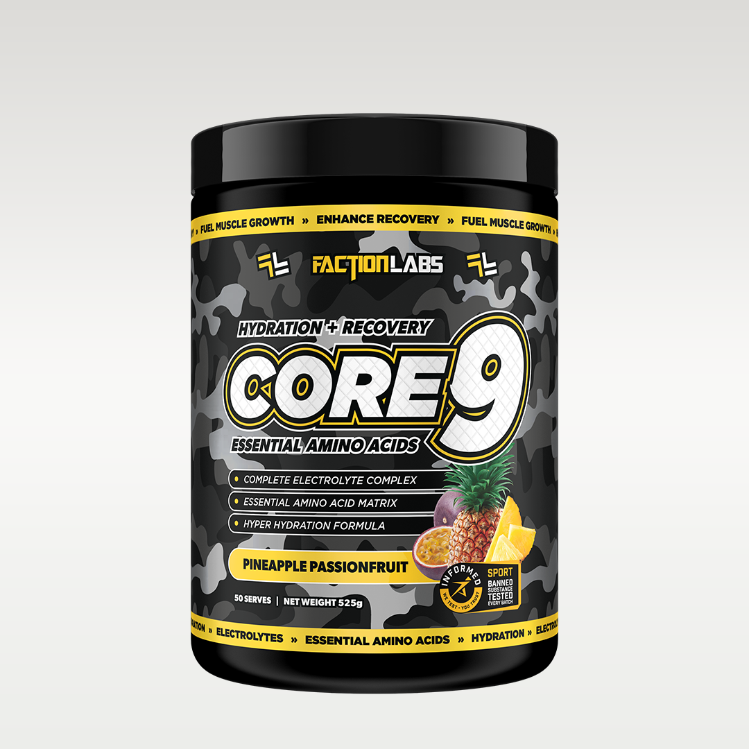 Core 9 EAA - Recovery & Hydration - 50 serves / 525g - Pineapple Passionfruit