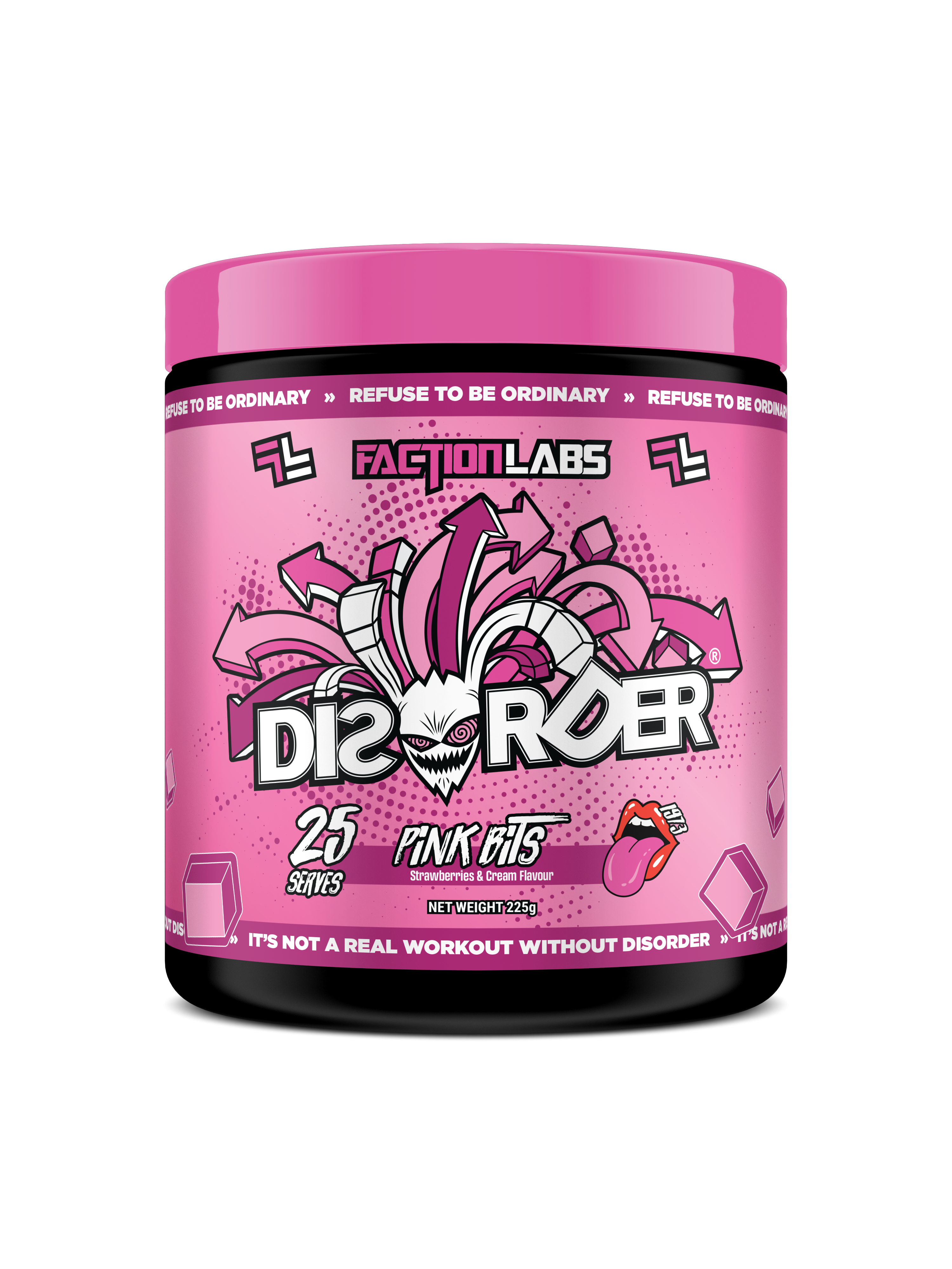 Disorder Original - 25 serves / 225g - Pink Bits (Strawberries & Cream)