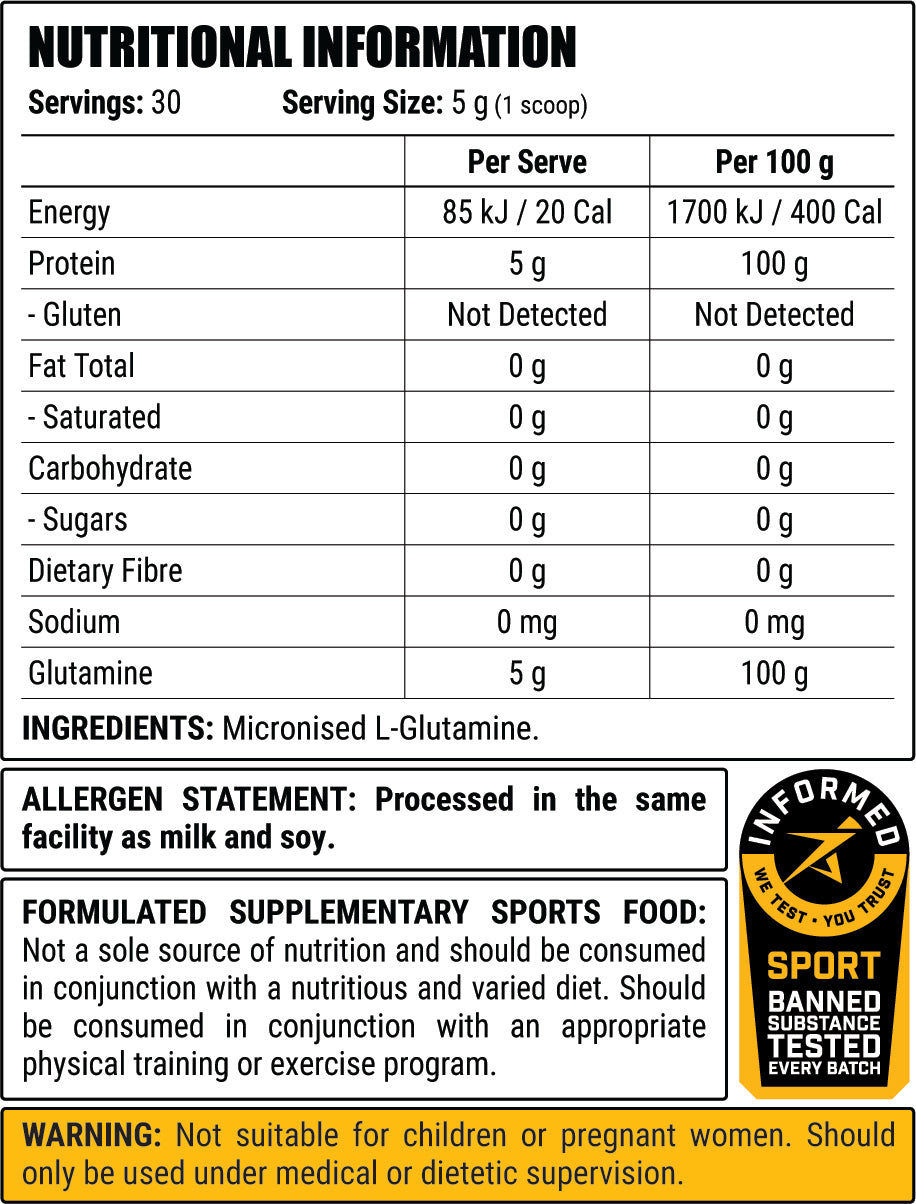30 Serves nutrition information