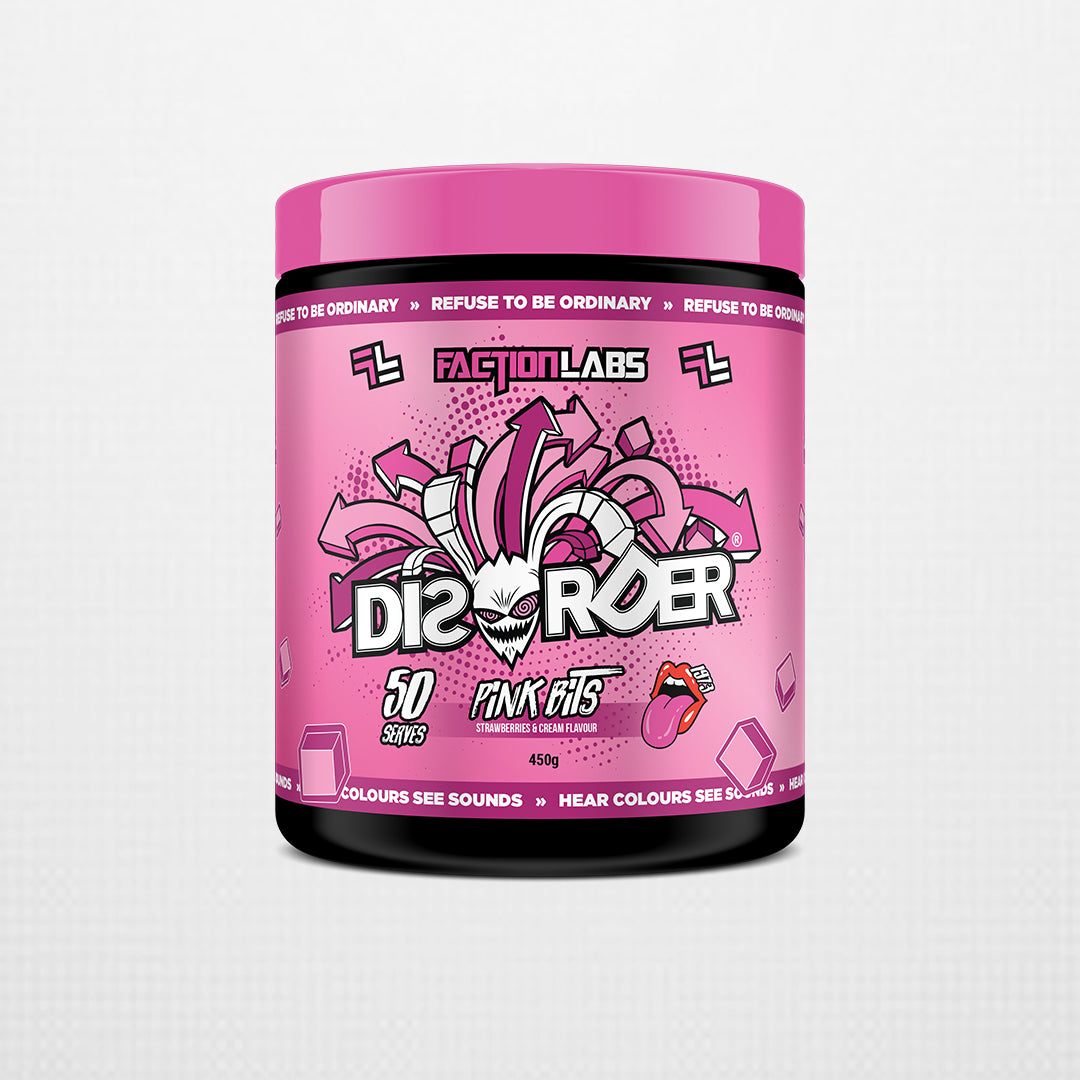 Disorder Original - 50 serves / 450g - Pink Bits (Strawberries & Cream)